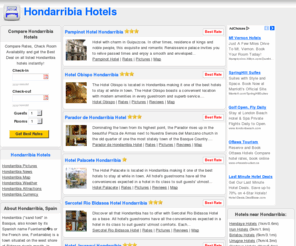 hondarribiahotels.com: Hondarribia Hotels - Hotels in Hondarribia, Spain
Discover, read reviews and compare Hondarribia Hotels - Check rates, availability and book Hondarribia Hotels direct online and save. 