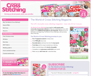 theworldofcrossstitching.com: The World of Cross Stitching Magazine | The World of Cross Stitching Subscription Offer
The World of Cross Stitching brings together craft experts and a community of passionate stitchers to help you create fabulous cross stitch projects, from traditional and stylish to cute and pretty