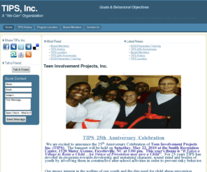 tipsinc.org: Teen Involvement Projects, Inc.
Joomla! - the dynamic portal engine and content management system