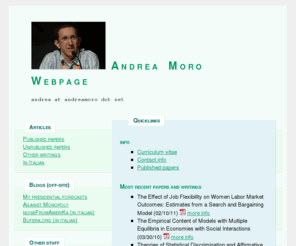 andreamoro.net: Andrea Moro Webpage :: Welcome
Andrea Moro webpage