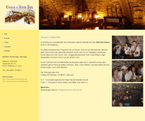 clancys-irish-pub.de: Clancy´s Irish Pub Weilburg - Cafe Bar mit Guinness: Irish Pub
Clancy´s Irish Pub Weilburg- im historischen Gewölbekeller - die schönsten Tage bei Musik stimmungsvoll ausklingen lassen. Veranstaltungskalender des Irish Pub Weilburg