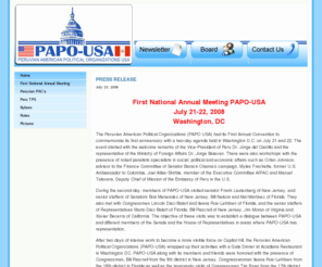 papousa.net: PAPOUSA - Peruvian American Political Organizations USA
description