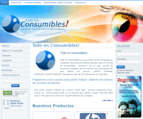 todoconsumibles.net: Todo en Consumibles!
consumibles para impresoras, plotter, cartuchos, tonner