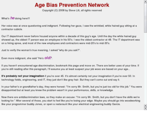 age-bias.biz: The Age Bias Network
Don't get mad, get even!