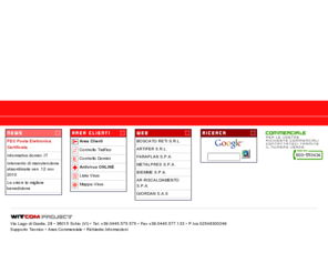 witcom.com: WitCom s.r.l. - Network & Communication
WITCOM opera in Internet fin dal 1996 offrendo una vasta gamma di servizi allavanguardia, nati dallunione della propria esperienza nello sviluppo Web con le competenze tecniche maturate nel campo della programmazione e delle reti. La nostra mission è di aiutare i Clienti a costruire e a consolidare con successo la propria posizione nella rete Internet proponendoci come partner tecnologico e di immagine Web. Offriamo soluzioni complete che vanno dalla realizzazione del sito istituzionale o della soluzione Intranet fino alla realizzazione di complesse soluzioni di comunicazione basate applicazioni software e sistemi di connessione in rete.