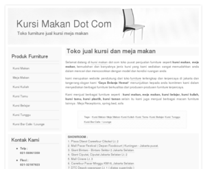 kursimakan.com: Toko Pusat Penjualan Furniture Kursi Makan
Toko pusat jual kursi makan dan meja makan