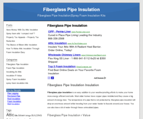 fiberglasspipeinsulation.net: Fiberglass Pipe Insulation
Fiberglass Pipe Insulation