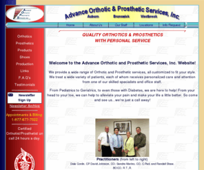 advanceoandp.org: Advance Orthotic & Prosthetic Services, Inc.
 Advance Orthotic & Prosthetic Services, Inc. Quality Orthotics & Prosthetics With Personal Service