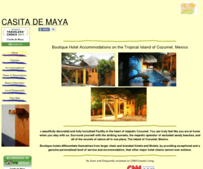 casitademaya.com: Casita de Maya - Boutique Hotel Cozumel, Mexico - 281-214-1122
Boutique Hotel Accommotations Cozumel Mexico