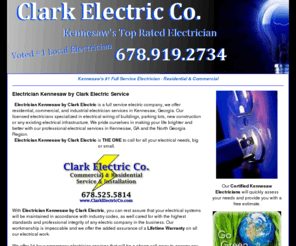 electriciankennesaw.net: Electrician Kennesaw by Clark Electric
Electrician Kennesaw by Clark Electric (678) 919-2734 is ready to respond to any residential and commercial electrical service needs.