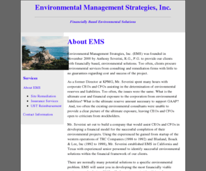 goemsinc.com: Environmental Management Strategies, Inc. - About
