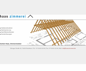 haaszimmerei.info: haas zimmerei - jochen haas, zimmermeister - holzkonstruktionen, dachsanierung, dachflächenfenster, sonderlösungen
