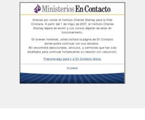 institutocharlesstanley.net: Ministerios En Contacto
