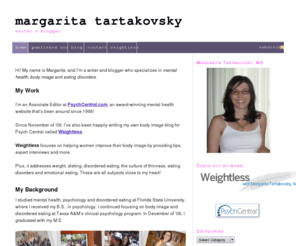 margaritatartakovsky.com: margarita tartakovsky — writer & blogger
writer & blogger