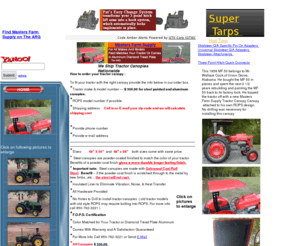 tractor-canopies.com: Masters Farm Supply Tractor Canopies
Tractor Canopies for all tractor makes and models, Masters Farm Suppy