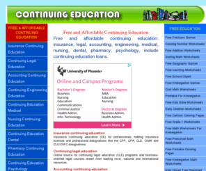 Continuing Education Loans on Continuing Education Ws  Free And Affordable Continuing Education