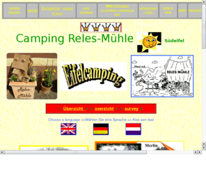 eifelcamping.com: Camping Reles-Mühle - Campingplatz in der Eifel
Romantischer Familien Campingplatz in der Südeifel 4 km von Vianden/Luxemburg entfernt. Günstige Preise und beste Lage für caravan, Wohnwagen, Zelte und Camper.