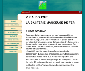 ferrobacterie.com: Ocre ferreux, ocre ferreuse,Nettoyage, test, analyse
Contrôle de la présence de bactérie filamenteuse dans le drain français, inspection   et  test d'ocre ferreux,ferreuse, Nettoyag, analyse