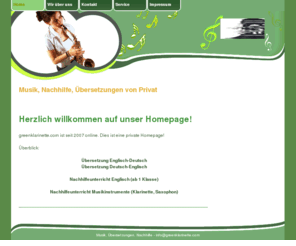 greenklarinette.com: Home - Meine Homepage
Meine Homepage