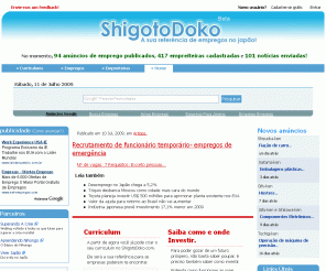 shigotodoko.com: A sua referência de empregos no Japão | ShigotoDOKO
Encontre empregos no Japão, empreiteiras, agências da hello work, links úteis, documentação necessária para viajar e mais.