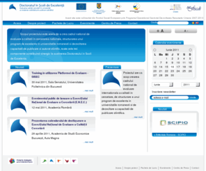 ecs-univ.ro: Doctoratul in Scoli de Excelenta - Acasa
Doctoratul in Scoli de Excelanta – Evaluarea Calitatii Cercetarii: training in autorat stiintific,  model de proiect doctorat, leadership pentru invatamant, seminarii si conferinte international