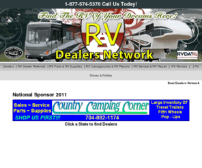 rvdealersnetwork.com: RV Dealers :: Search for New and Used RV Dealers by State
Find new and used RV Dealers in your State. National listing of Recreational Vehicle Dealers and Dealerships