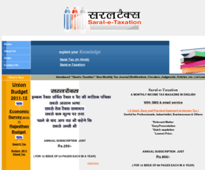 saraltax.org: Saral Tax, 75 Adarsh Nagar, Sri Ganganagar - (Raj.) 335001
sri ganganagar magzine, Tax Magzine, Tax sri ganganagar, sri Ganganagar, quality, neeraj chawla, vijay bomra, India, rmgsoftech.com, saraltax.org, rajasthan, India