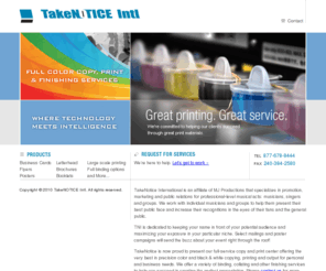 takenoticeintl.com: TNI
Promotional Print Products