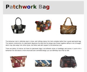 patchworkbag.com: Patchwork Bag | Patchwork Bags, Handbags and Purses
Patchwork Bag - Check out a great selection of fashionable patchwork bags, purses and handbags!