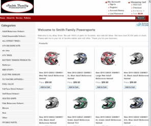 sfpstore.com: Smith Fmaily Powersports affordable family fun
<meta name='google-site-verification' content='_t-MFz1Qrd-B36-lIkt13bVS2sVymkViCYNkzIpmbyQ' /> 