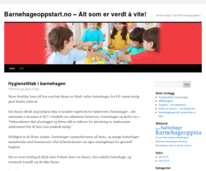 barnehageoppstart.no: Barnehageoppstart.no - Alt du trenger å vite!
Her finner du nyttig informasjon om hva du må tenkte på ved barnehageoppstart.