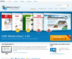 webarchitect.cz: CMS WebArchitect - redakční systém pro správu www stránek
CMS WebArchitect je systém pro správu obsahu. Tento jednoduchý redakční systém (CMS) je skvělou volbou pro tvorbu firemních stránek od malé microsite až pro rozsáhlý web s internetovým obchodem (e-shopem).