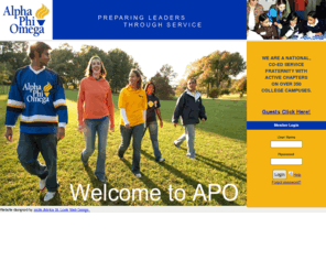 apo.org: Alpha Phi Omega: National Service Fraternity | Home
