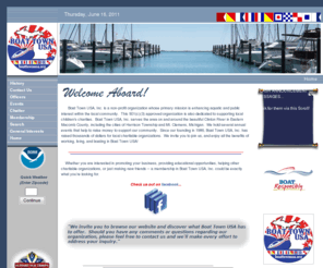 boattownusa.org: Welcome to Boat Town USA, Inc.:  Macomb County, Michigan
Boat Town USA, Inc. serves the area on and around the beautiful Clinton River in eastern Macomb County, including Harrison Township and Mt. Clemens