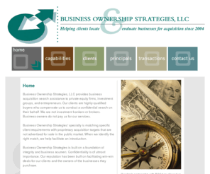 bos-nc.com: Business Ownership Strategies >  Home
Business Ownership Strategies