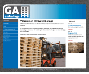 gaemballage.se: Välkommen till GA Emballage i Smålandsstenar!
GA Emballage AB tillverkar och köper/säljer träemballage efter kundens önskemål.