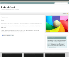 lairofgenii.com: Lair of Genii — Ultimate Community of creative expression!
Ultimate Community of creative expression!