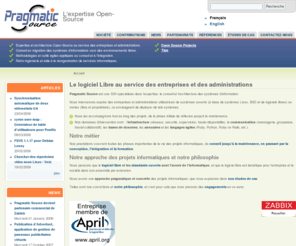 pragmaticsource.org: Pragmatic Source | L'expertise Open-Source
Pragmatic Source est une SSII spécialisée dans l’expertise, le conseil et l’architecture des systèmes d’information dans le domaine des logiciels libres.