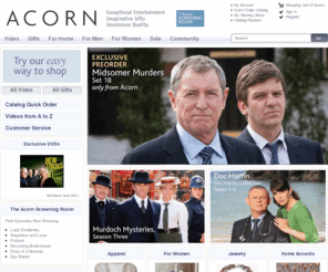 acornonline.com: Acorn Online | British TV and Movies | Unique Home and Garden Gifts | Collectibles
Purchase your favorite British television shows and movies at Acorn Online.  Pick from a variety of British genres including comedy, drama, mystery & sci-fi. Find collectables and unique gifts for home & garden.