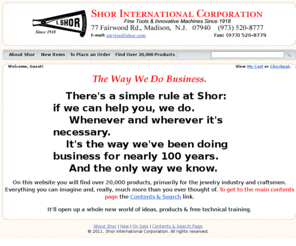 ishor.com: Shor International Corporation & The I. Shor Company
