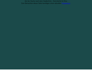 kandel-film.de: Auf der Suche nach dem Gedächtnis
Auf der Suche nach dem Gedächtnis - Der Hirnforscher und Nobelpreisträger Eric Kandel. Ab 25. Juni 2009 im Kino.