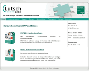 lutsch-gmbh.de: Handwerkersoftware HWP und Primus
Lutsch GmbH - Handwerkersoftware Sage HWP und Primus