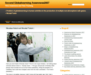 secondawareness.com: Second Globalwarming Awareness2007
On this page you can follow the Second Globalwarming Awareness 2007. The score is calculated on seoworldchampionship.com by combining the total points from the 3 search engines Google.com, Msn.com and Yahoo.com. Explanation of how the rank is calculated can be seen here: official rules for the SEO World Championship.