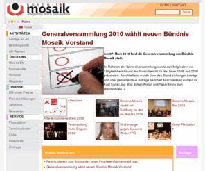 buendnismosaik.org: Bündnis Mosaik | Integration durch Partizipation! | Bündnis Mosaik
Bündnis Mosaik: 