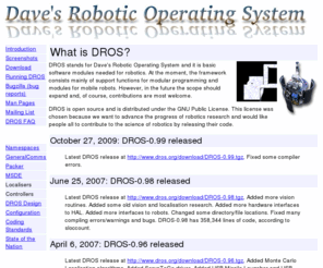 dros.com: Dave's Robotic Operating System
robot operating system software