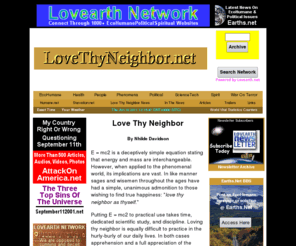 lovethyneighbor.net: LoveThyNeighbor.net
love thy neighbor, golden mean