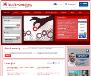 systemsengineeringjob.com: Systems Engineering Jobs - Systems Engineering - Software Engineering - Engineering - Systems - Jobs
SystemsEngineeringJobs.com - The Job Board for Software and Systems Engineering professionals - USA, UK, Europe, Middle East, China, India, Worldwide. Registration not required.