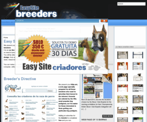 webforbreeders.com: Easy Site - Criador - Página web para Criadores - Home
DESDE  SOLO 350  - Easy-site web  web para criadores es un sistema de página web diseñado y desarrollado para gestionar fácilmente la página de tu criadero, contenidos estáticos, novedades, camadas, crías, galerías de fotos, machos, hembras. Sin necesidad de conocimientos avanzados de informática. Una web profesional a un precio inmejorable.