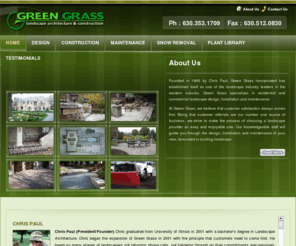 greengrasslandscape.com: Green Grass landscape architecture & construction
Green Grass - Landscape Architecture, Design, Maintenance, Snow Removal in Chicago and surrounding Chicago Suburbs