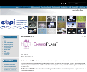 bacterialmutation.com: Muta-ChromoPlate Kit
EBPI, environmental bio detection products inc, ames test kit, ames test, genotoxicity tests, genotoxicity testing, toxicity testing